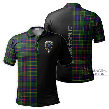 Forsyth Modern Tartan Polo Shirt with Family Crest and Half Of Me Style