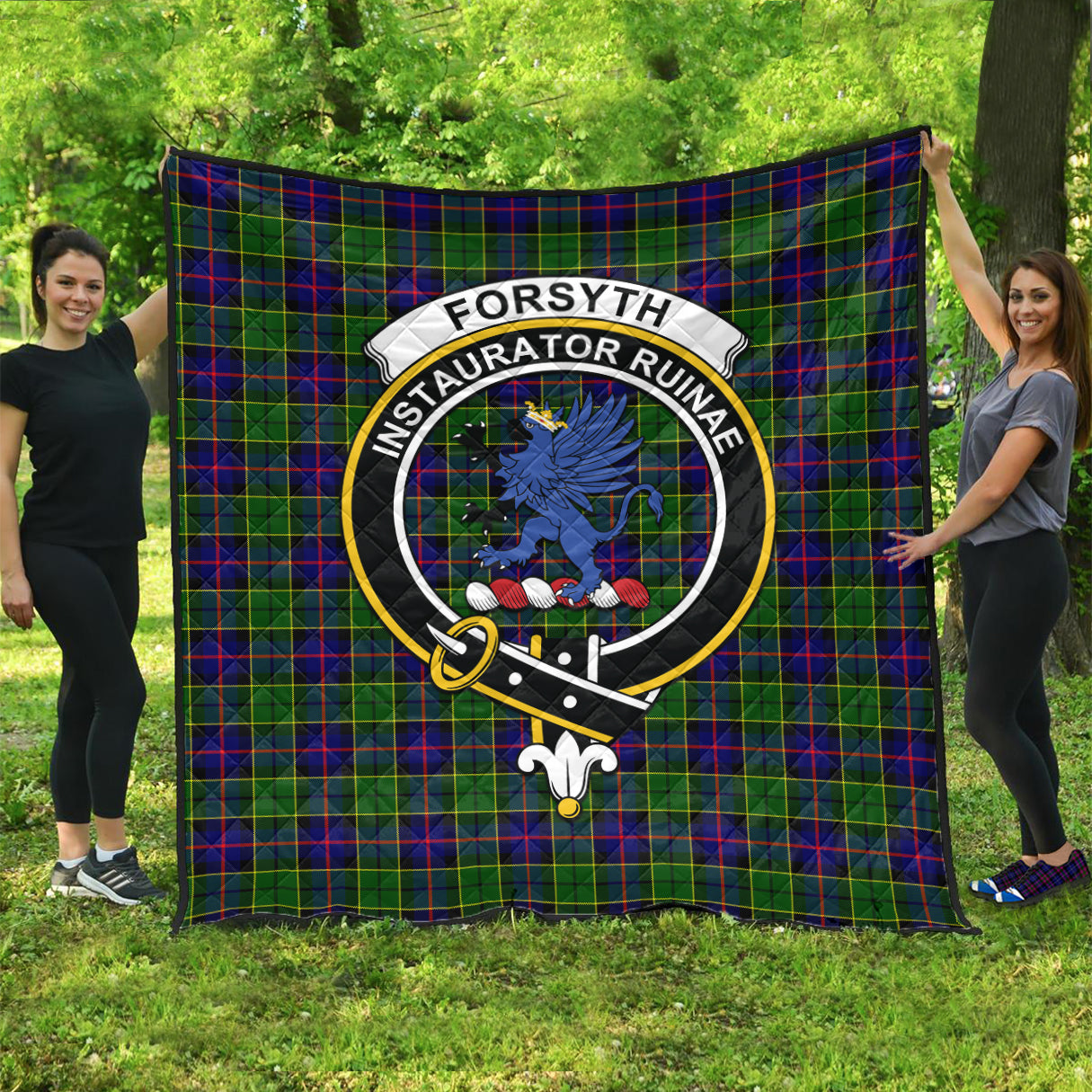 forsyth-modern-tartan-quilt-with-family-crest