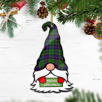 Forsyth Modern Gnome Christmas Ornament with His Tartan Christmas Hat