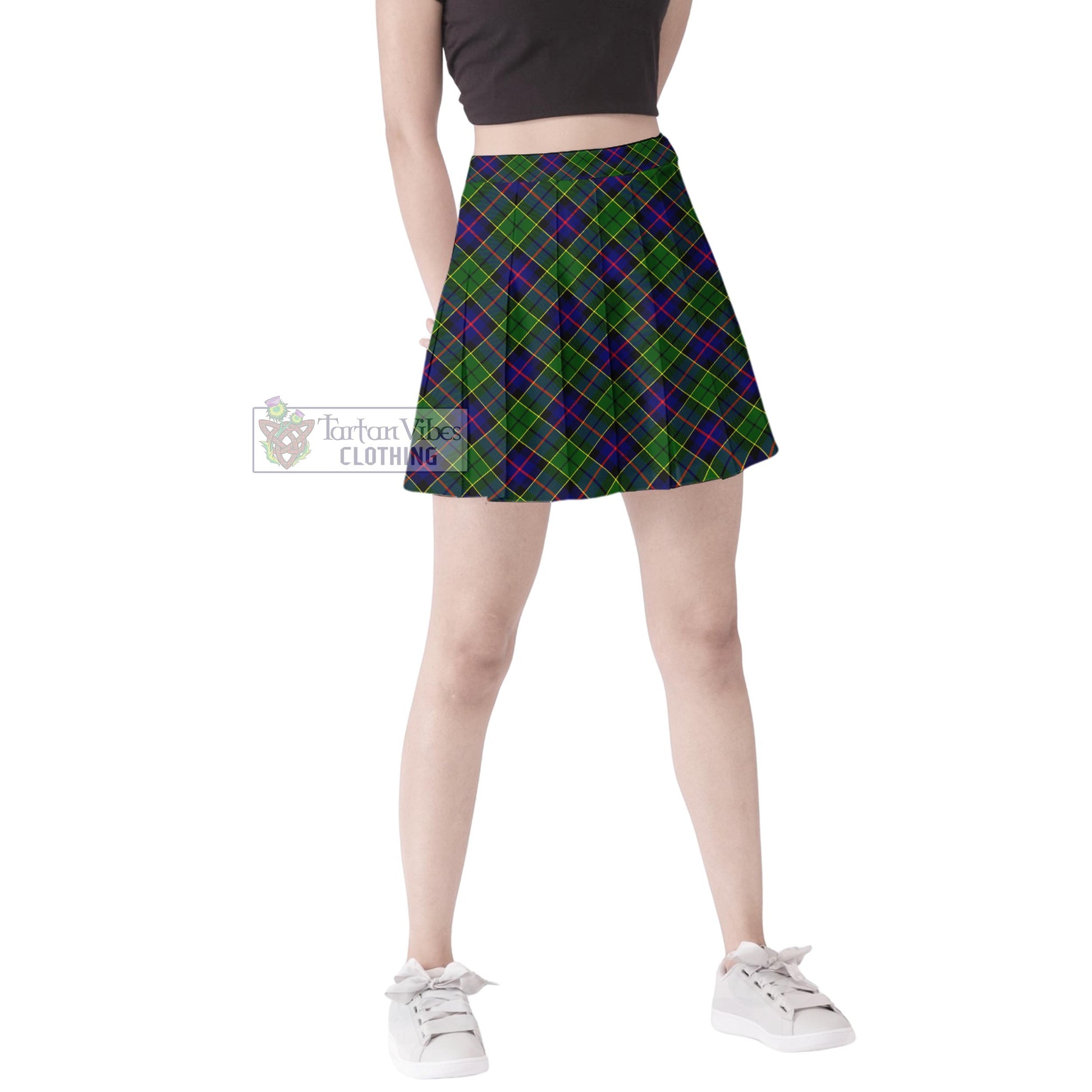 Tartan Vibes Clothing Forsyth Modern Tartan Women's Plated Mini Skirt