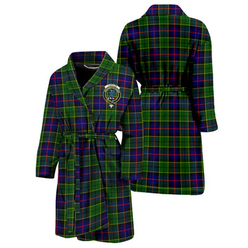 Forsyth Modern Tartan Bathrobe with Family Crest