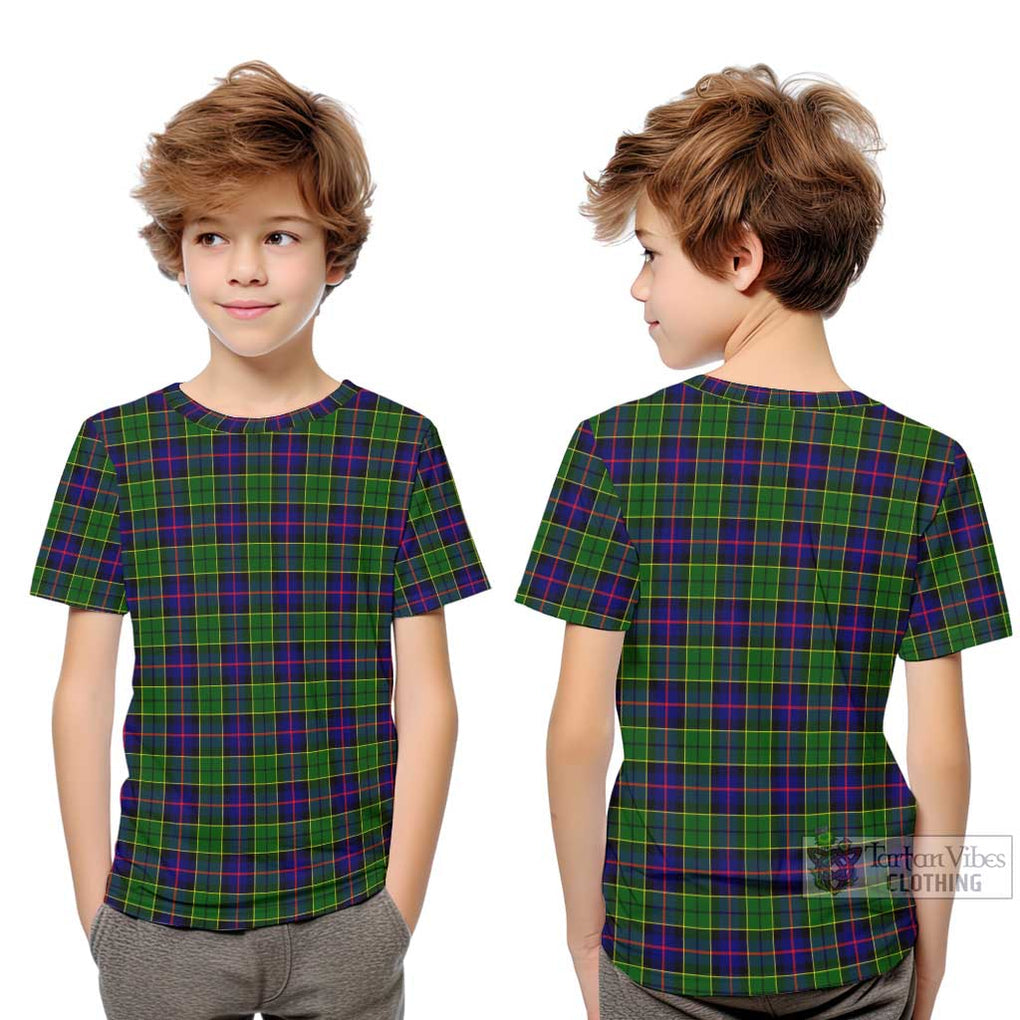 Forsyth Modern Tartan Kid T-Shirt Youth XL Size14 - Tartanvibesclothing Shop