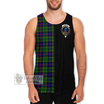 Forsyth Modern Tartan Men's Tank Top with Family Crest and Half Of Me Style