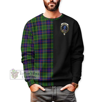 Forsyth Modern Tartan Sweatshirt with Family Crest and Half Of Me Style