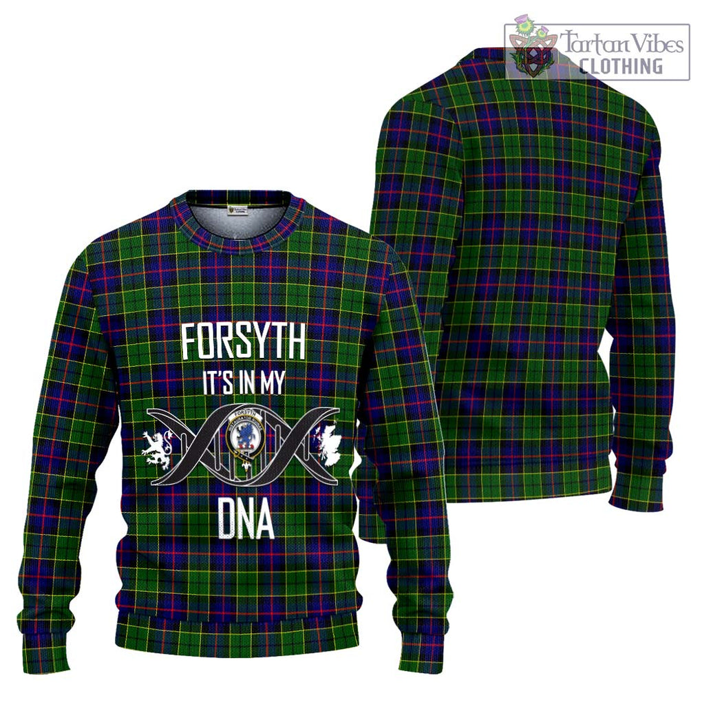 Forsyth Modern Tartan Knitted Sweater with Family Crest DNA In Me Style Unisex - Tartanvibesclothing Shop