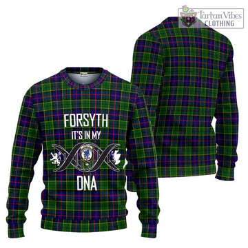 Forsyth Modern Tartan Ugly Sweater with Family Crest DNA In Me Style