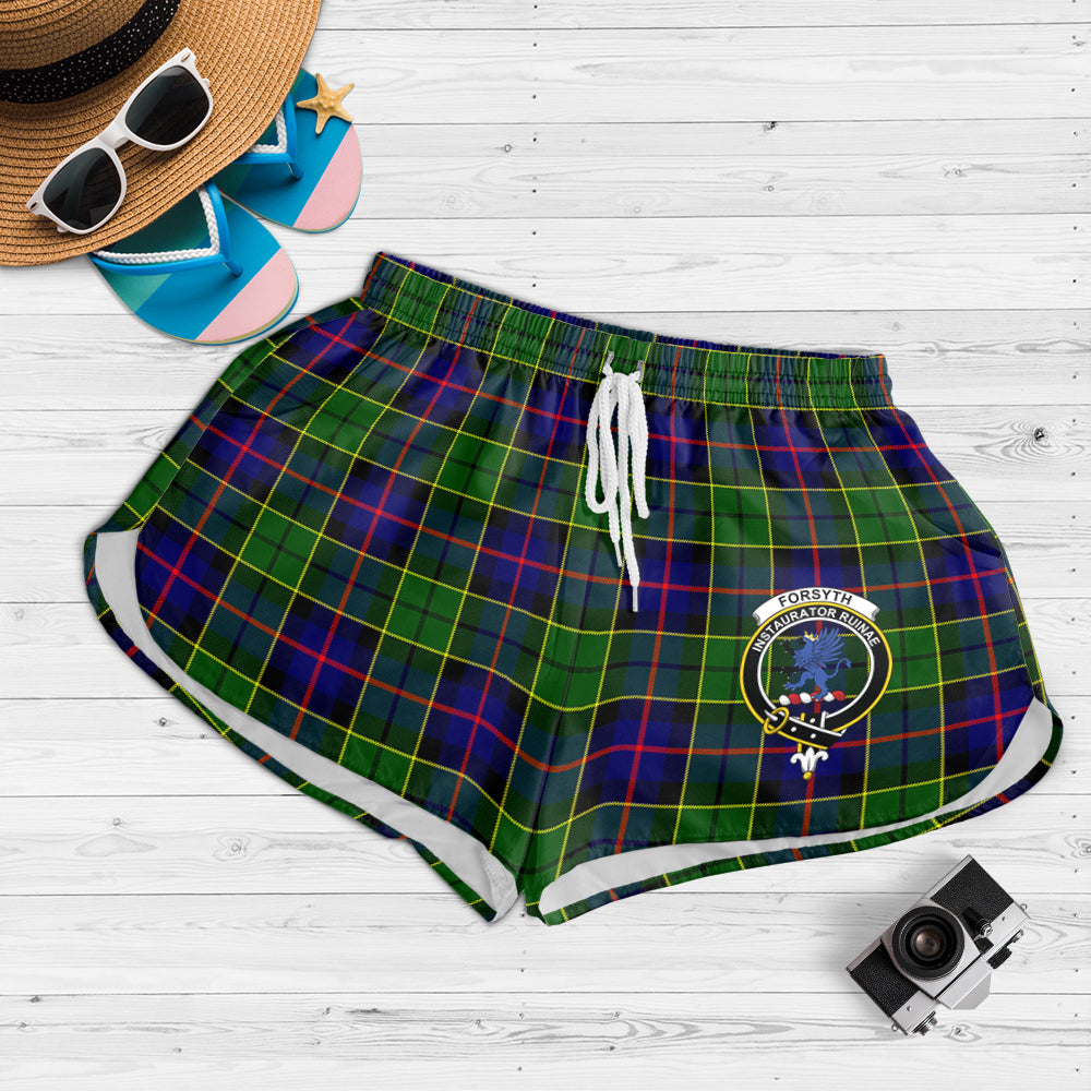 forsyth-modern-tartan-womens-shorts-with-family-crest