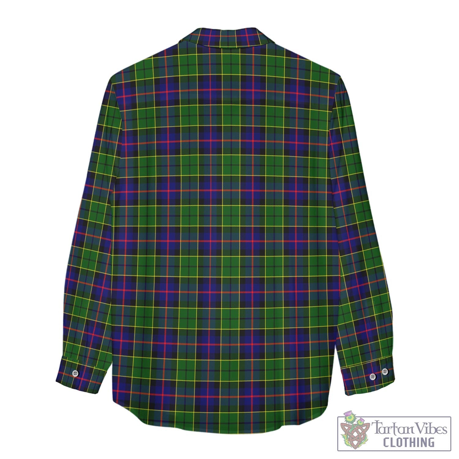 Tartan Vibes Clothing Forsyth Modern Tartan Womens Casual Shirt with Family Crest