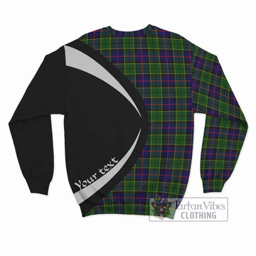 Forsyth Modern Tartan Sweatshirt with Family Crest Circle Style