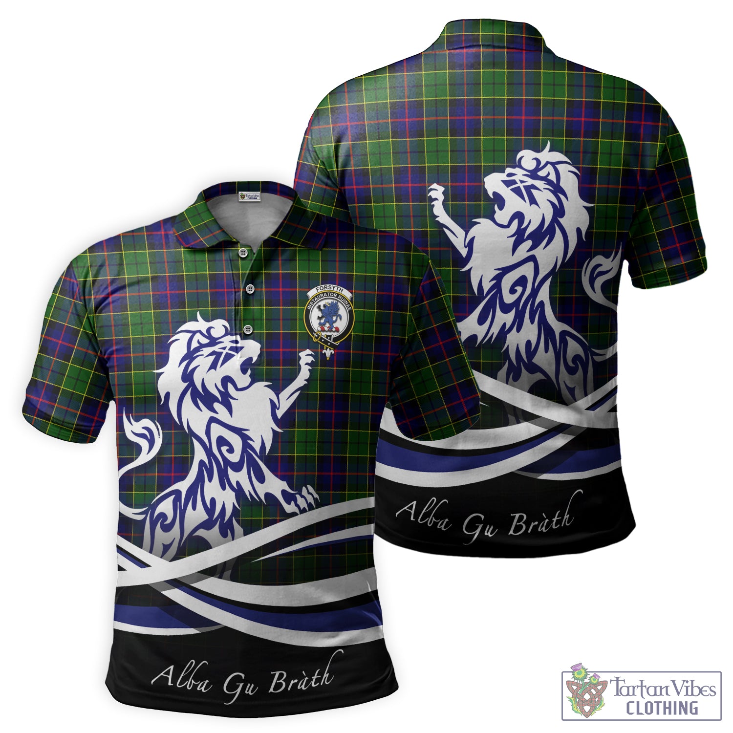 forsyth-modern-tartan-polo-shirt-with-alba-gu-brath-regal-lion-emblem