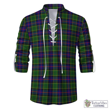 Forsyth Modern Tartan Men's Scottish Traditional Jacobite Ghillie Kilt Shirt