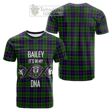 Forsyth Modern Tartan Cotton T-shirt with Family Crest DNA In Me Style