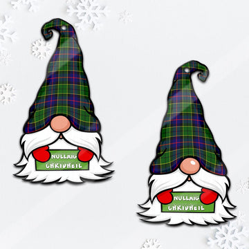 Forsyth Modern Gnome Christmas Ornament with His Tartan Christmas Hat