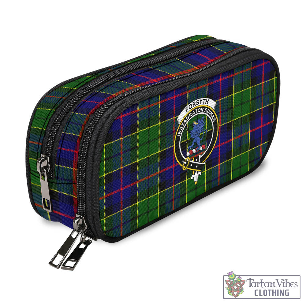 Tartan Vibes Clothing Forsyth Modern Tartan Pen and Pencil Case with Family Crest