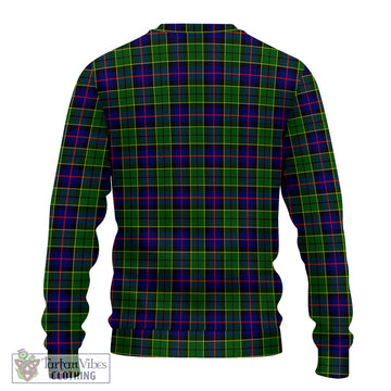 Forsyth Modern Tartan Ugly Sweater with Family Crest DNA In Me Style