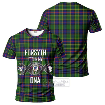 Forsyth Modern Tartan T-Shirt with Family Crest DNA In Me Style