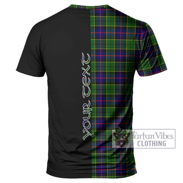 Forsyth Modern Tartan T-Shirt with Family Crest and Half Of Me Style