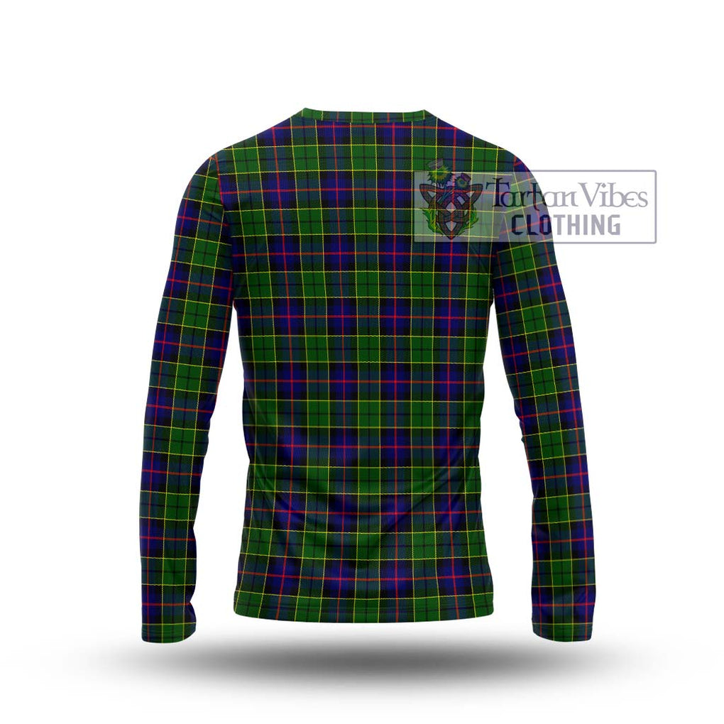 Forsyth Modern Tartan Long Sleeve T-Shirt with Family Crest DNA In Me Style - Tartanvibesclothing Shop