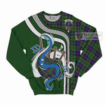 Forsyth Modern Tartan Sweatshirt with Epic Bagpipe Style