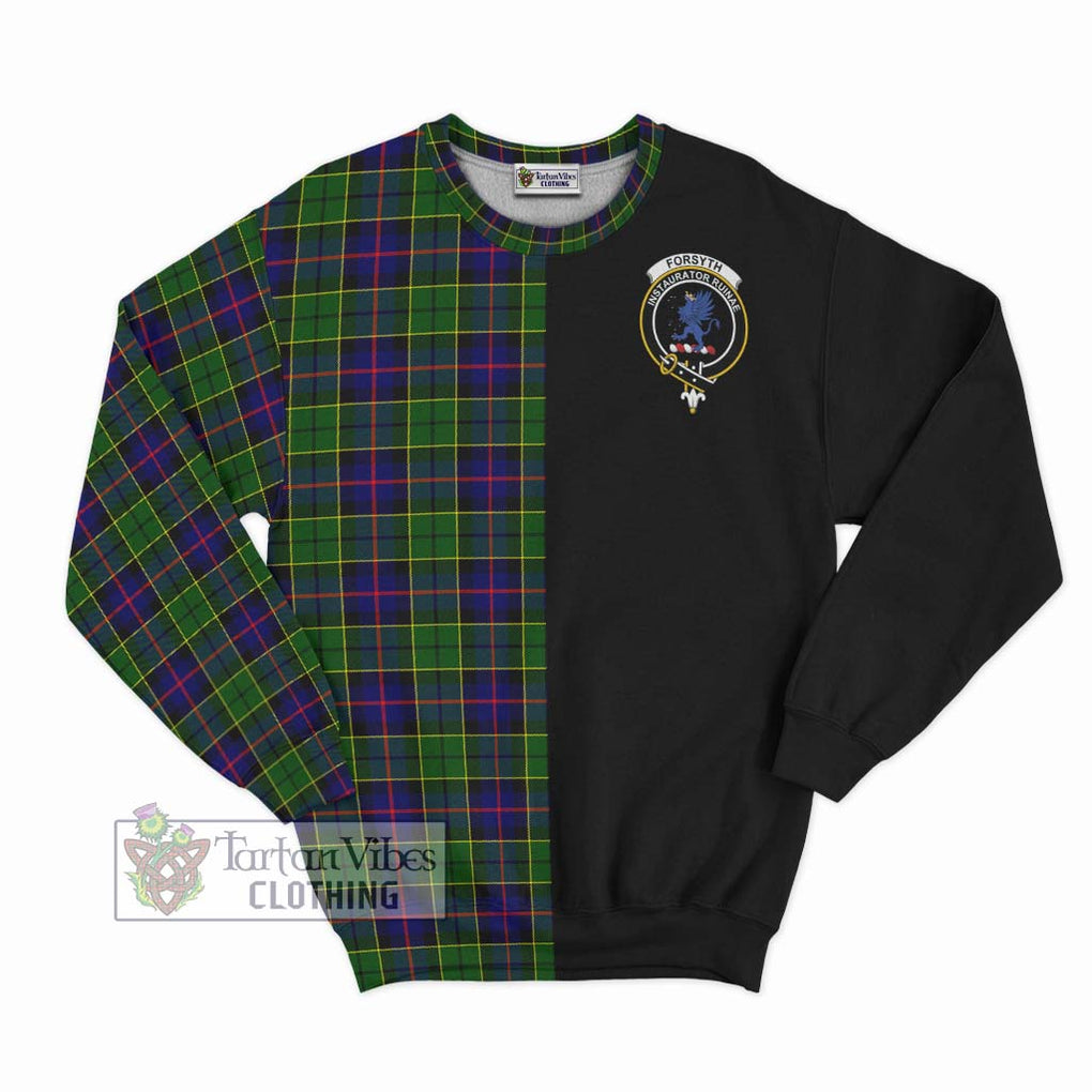 Forsyth Modern Tartan Sweatshirt with Family Crest and Half Of Me Style - Tartanvibesclothing Shop