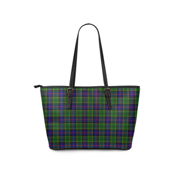 Forsyth Modern Tartan Leather Tote Bag