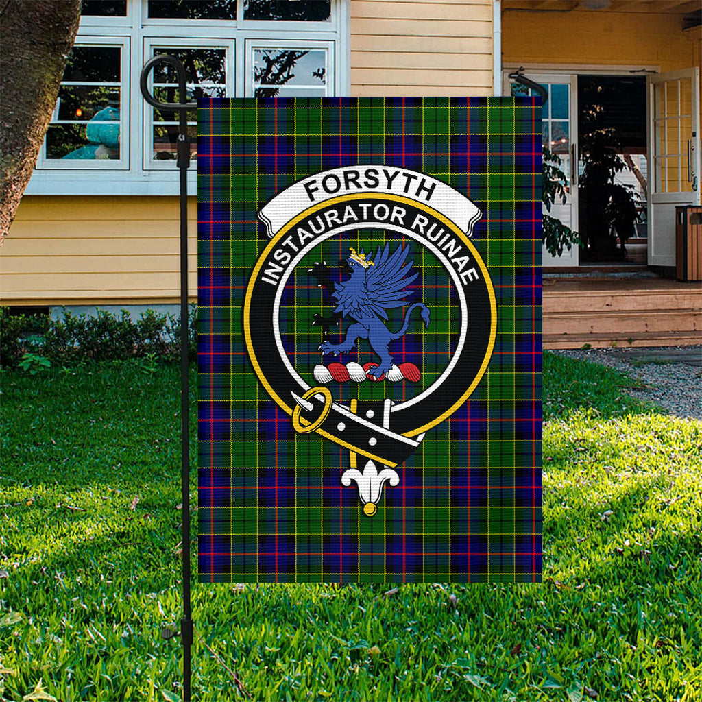 Forsyth Modern Tartan Flag with Family Crest - Tartan Vibes Clothing