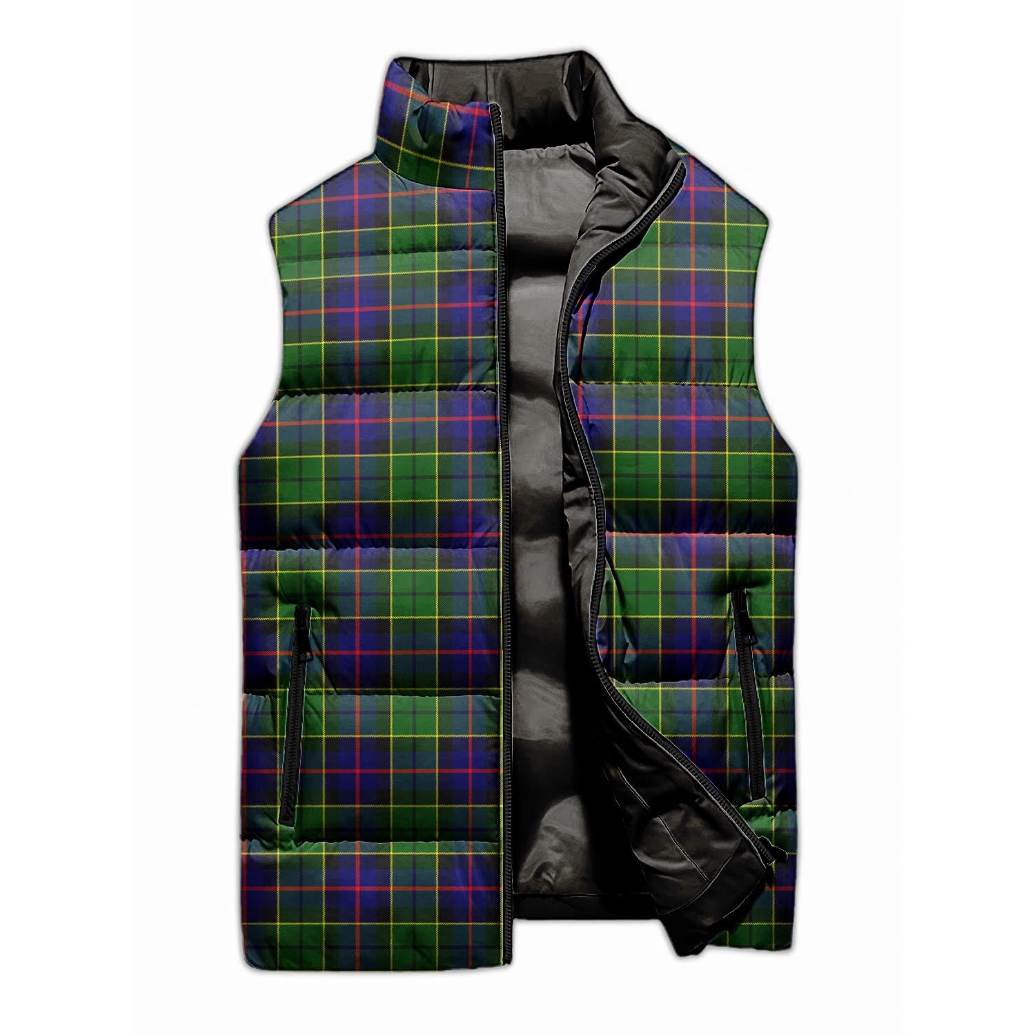 Forsyth Modern Tartan Sleeveless Puffer Jacket - Tartanvibesclothing