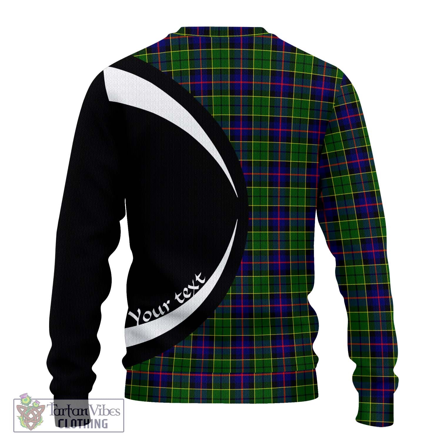 Forsyth Modern Tartan Ugly Sweater with Family Crest Circle Style - Tartan Vibes Clothing