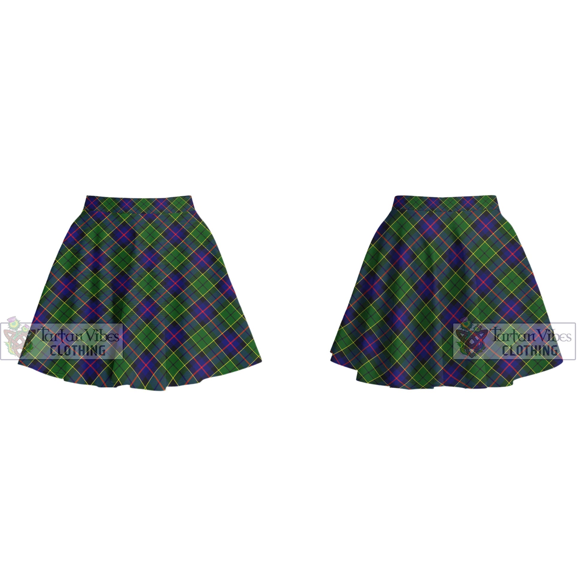 Tartan Vibes Clothing Forsyth Modern Tartan Women's Plated Mini Skirt