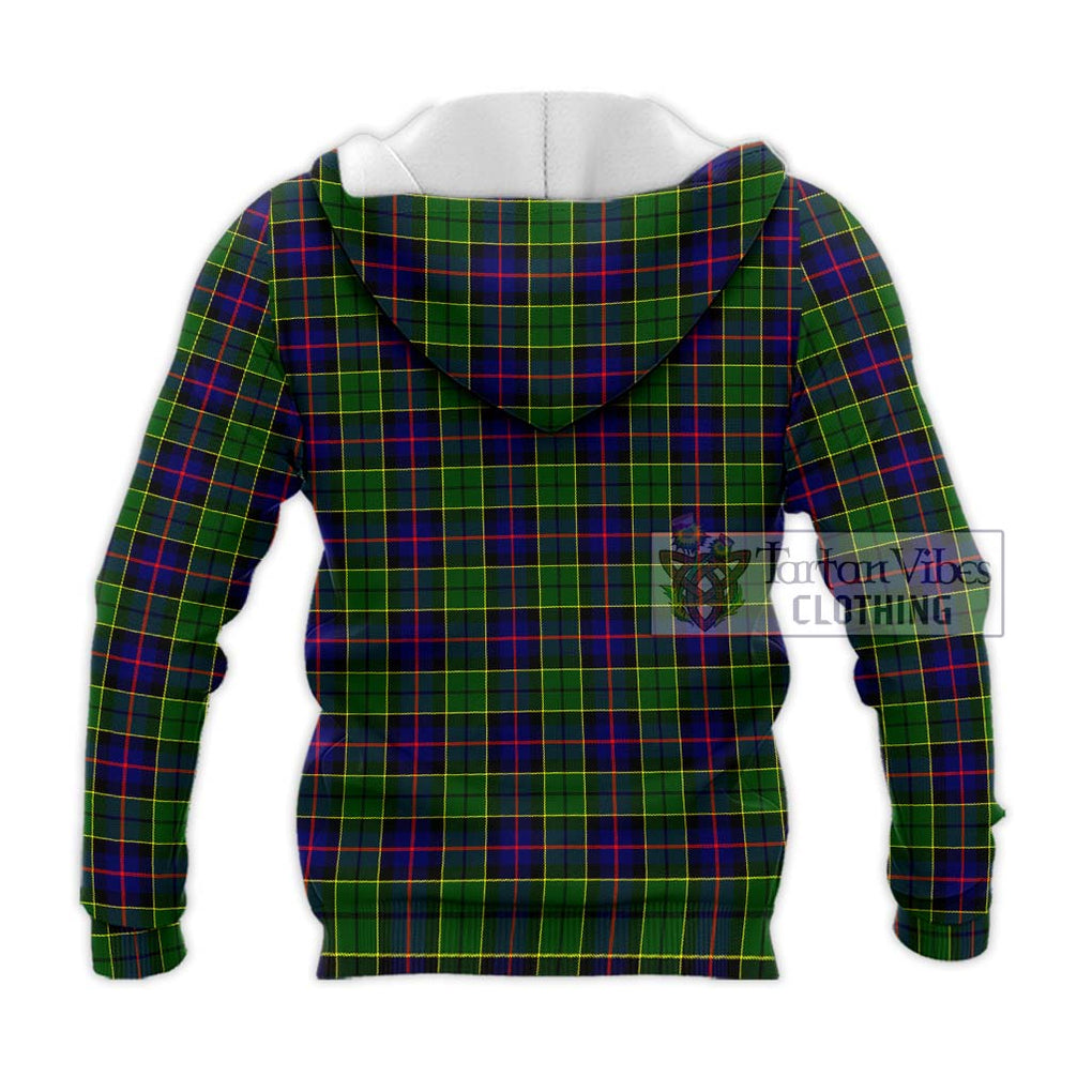 Forsyth Modern Tartan Knitted Hoodie with Family Crest DNA In Me Style - Tartanvibesclothing Shop