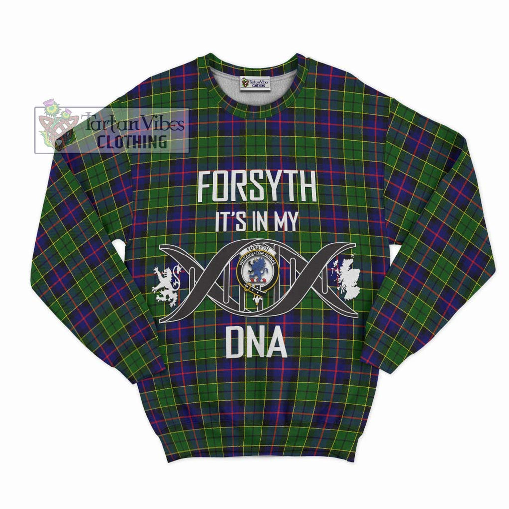 Forsyth Modern Tartan Sweatshirt with Family Crest DNA In Me Style - Tartanvibesclothing Shop