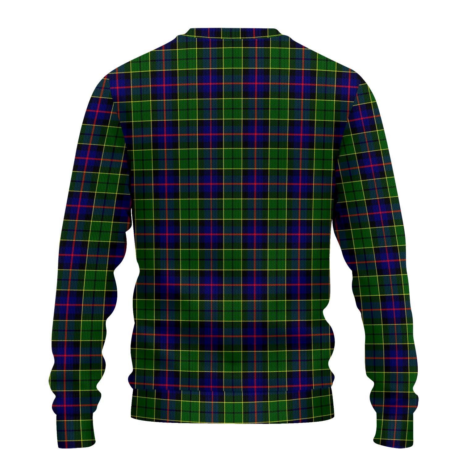 Forsyth Modern Tartan Knitted Sweater with Family Crest - Tartanvibesclothing