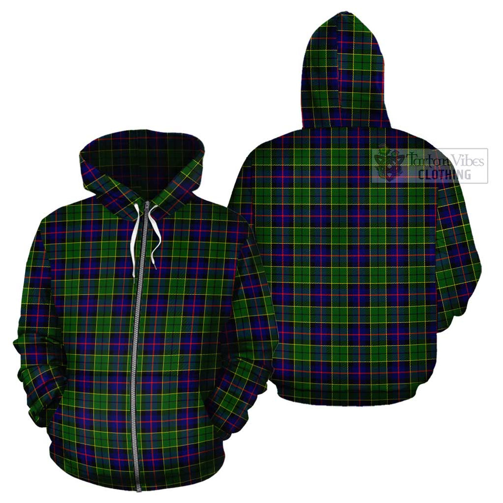 Forsyth Modern Tartan Cotton Hoodie Zip Hoodie - Tartan Vibes Clothing