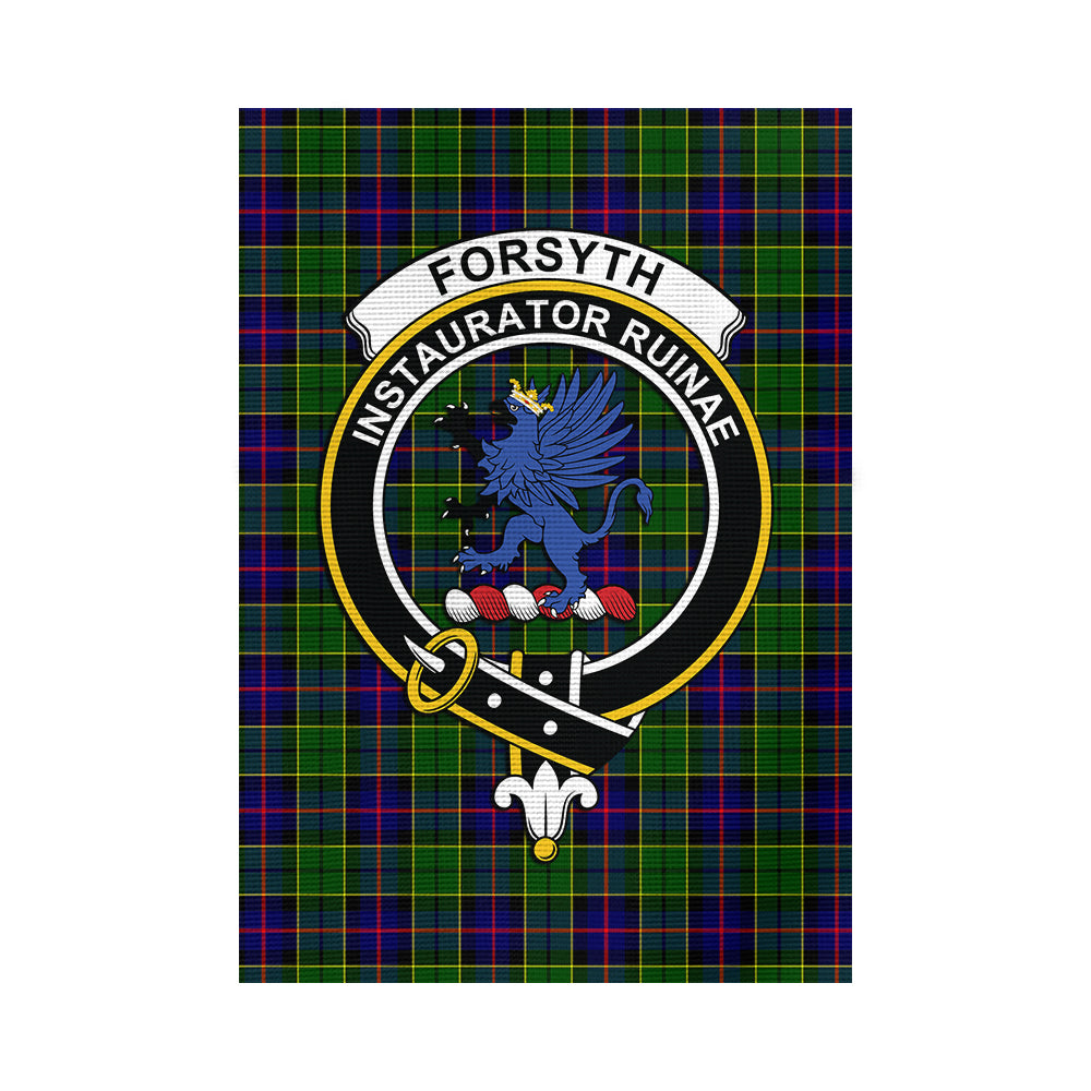 Forsyth Modern Tartan Flag with Family Crest - Tartan Vibes Clothing