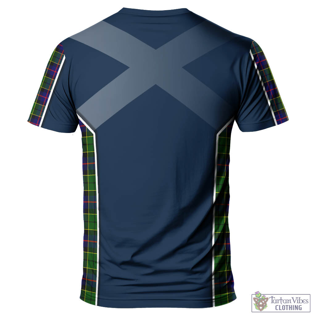 Tartan Vibes Clothing Forsyth Modern Tartan T-Shirt with Family Crest and Lion Rampant Vibes Sport Style