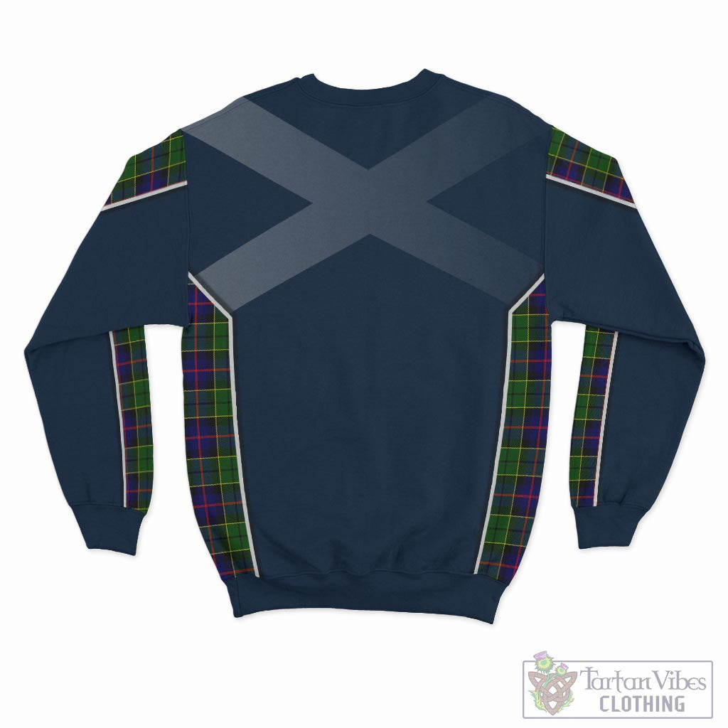 Tartan Vibes Clothing Forsyth Modern Tartan Sweater with Family Crest and Lion Rampant Vibes Sport Style