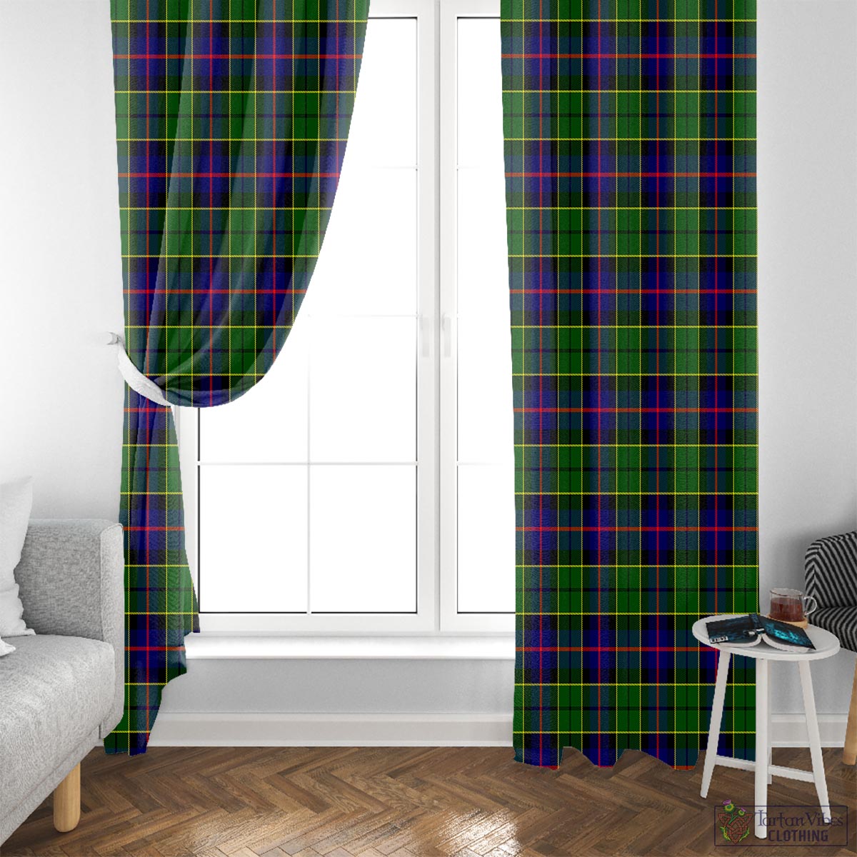 Forsyth Modern Tartan Window Curtain