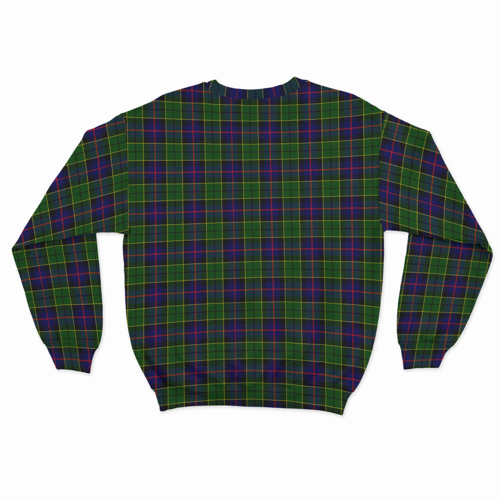 Forsyth Modern Tartan Sweatshirt with Family Crest - Tartan Vibes Clothing