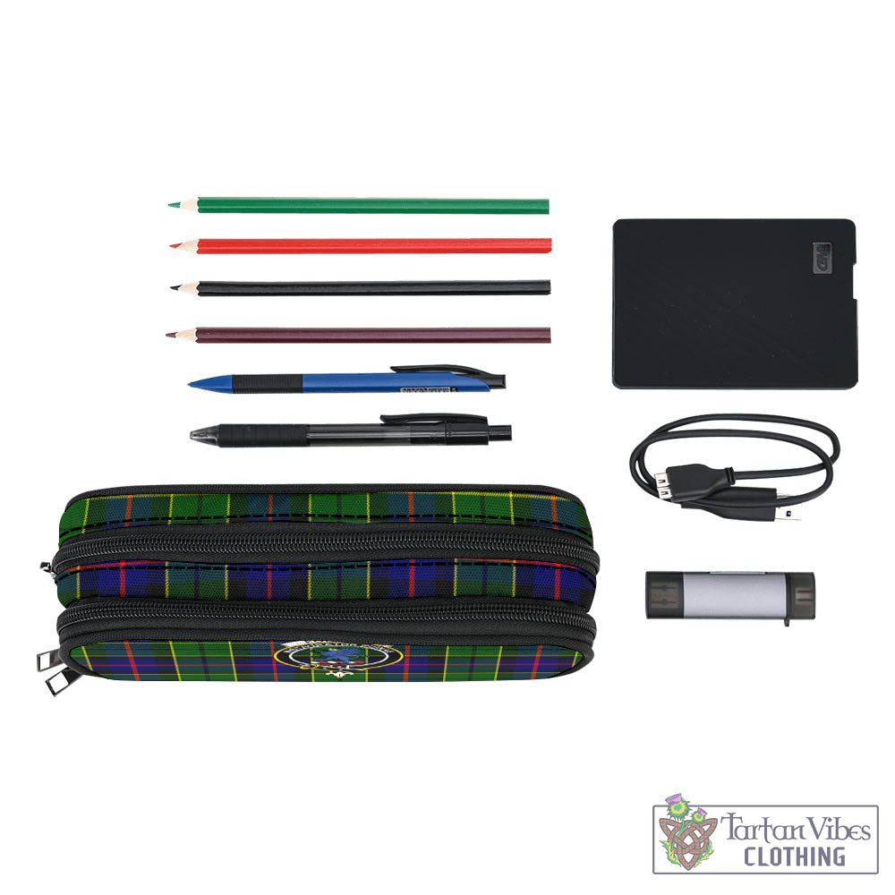 Tartan Vibes Clothing Forsyth Modern Tartan Pen and Pencil Case with Family Crest