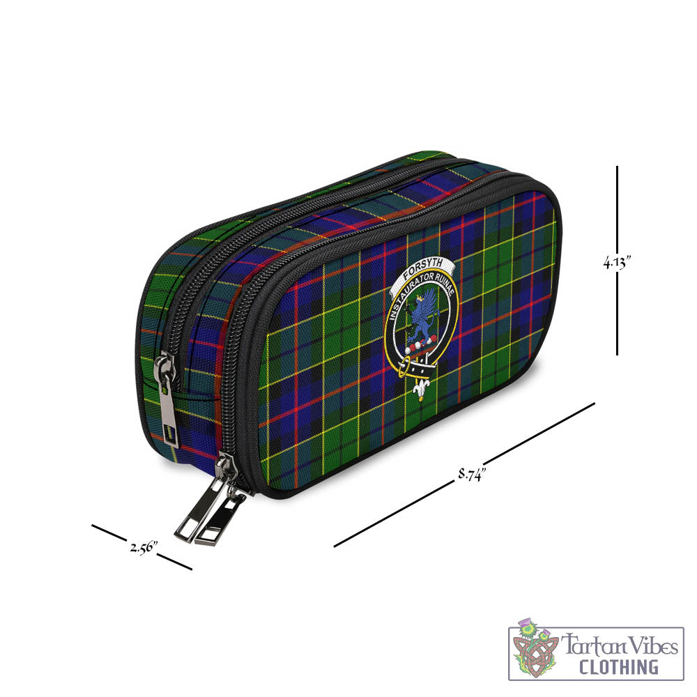 Tartan Vibes Clothing Forsyth Modern Tartan Pen and Pencil Case with Family Crest