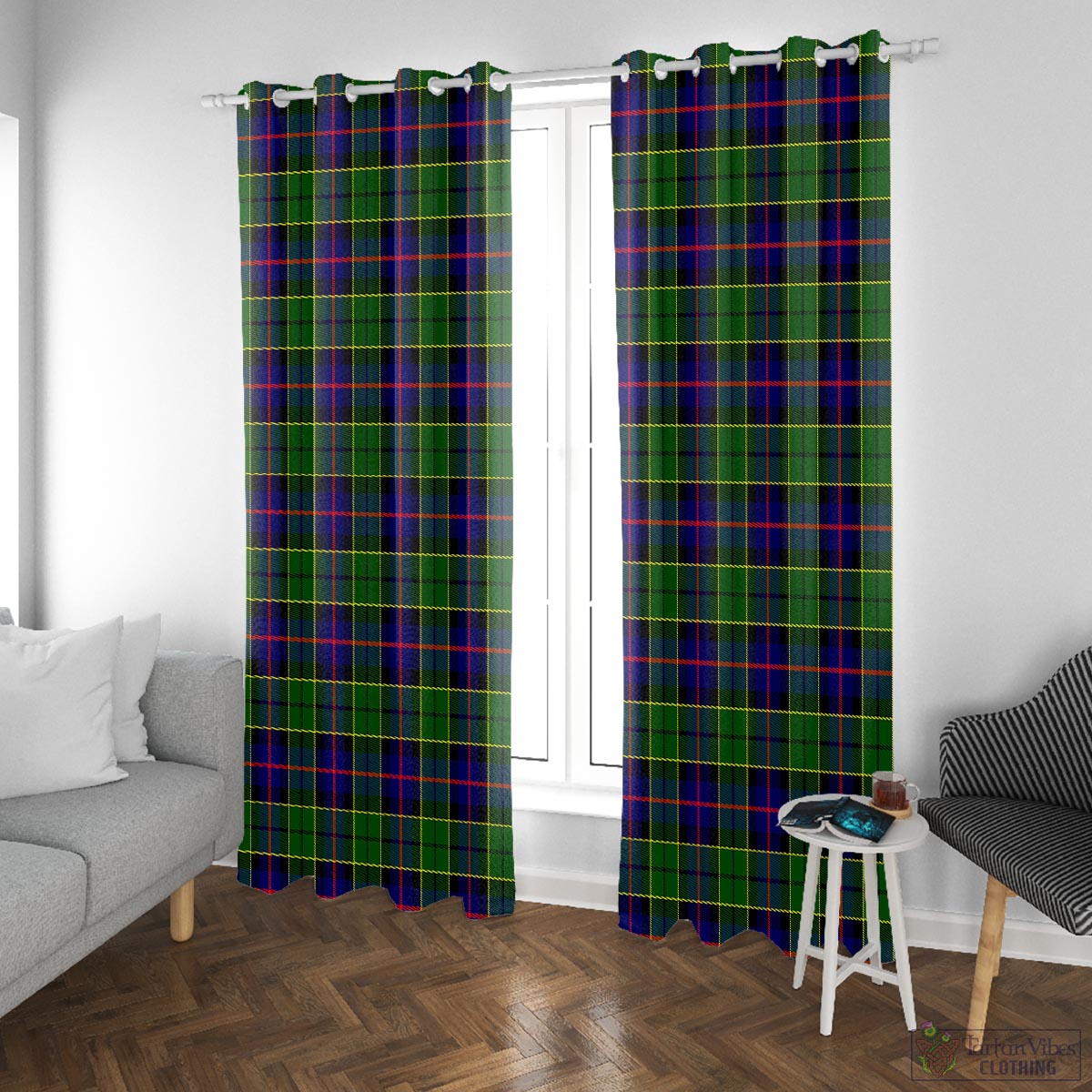 Forsyth Modern Tartan Window Curtain