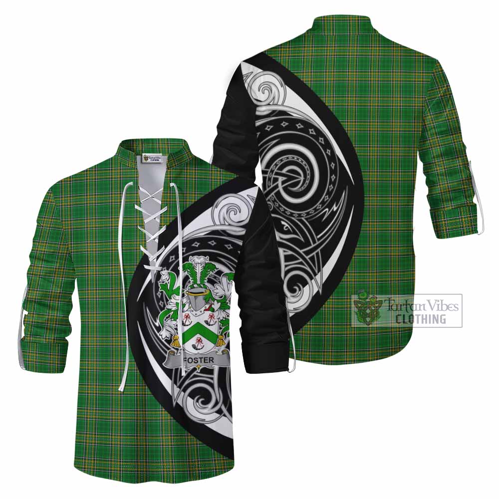 Foster Irish Clan Ghillie Kilt Shirt Celtic Circle Style - Tartan Vibes Clothing