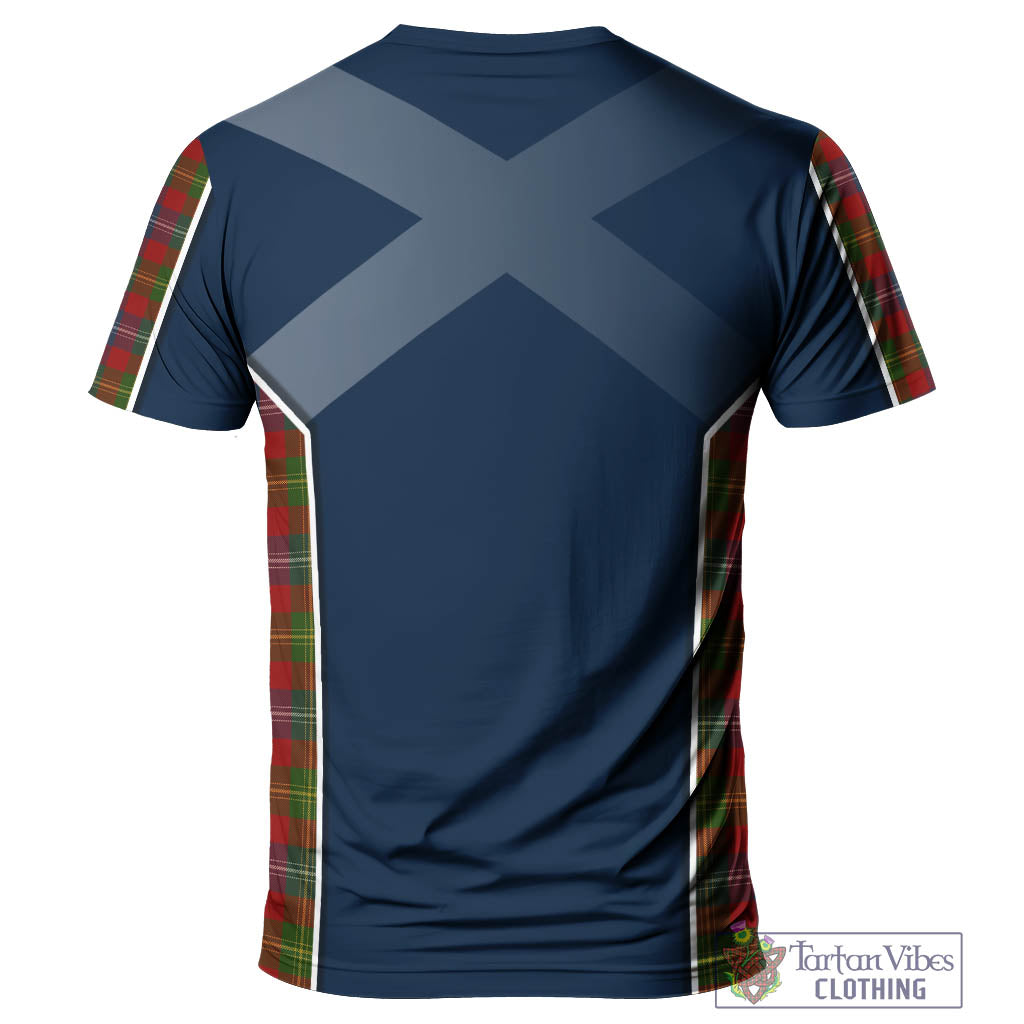 Tartan Vibes Clothing Foster Tartan T-Shirt with Family Crest and Scottish Thistle Vibes Sport Style