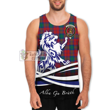 Fotheringham (Fotheringhame) Tartan Men's Tank Top with Alba Gu Brath Regal Lion Emblem