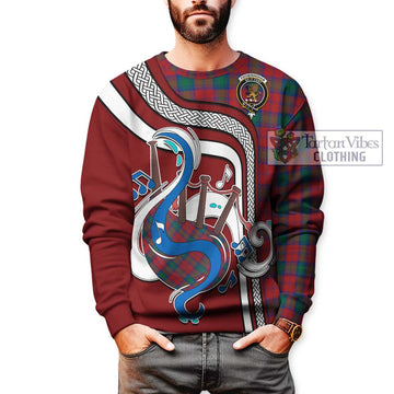 Fotheringham (Fotheringhame) Tartan Sweatshirt with Epic Bagpipe Style