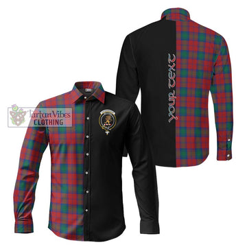 Fotheringham (Fotheringhame) Tartan Long Sleeve Button Shirt with Family Crest and Half Of Me Style