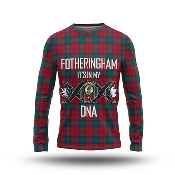 Fotheringham (Fotheringhame) Tartan Long Sleeve T-Shirt with Family Crest DNA In Me Style