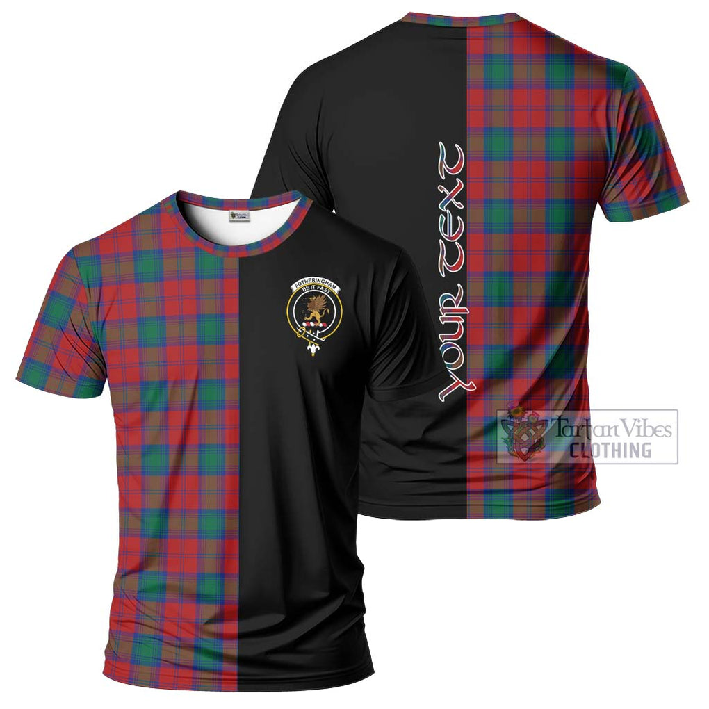 Fotheringham (Fotheringhame) Tartan T-Shirt with Family Crest and Half Of Me Style Kid's Shirt - Tartanvibesclothing Shop