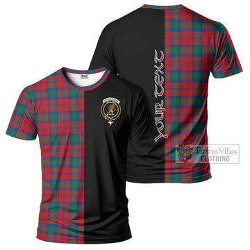 Fotheringham (Fotheringhame) Tartan T-Shirt with Family Crest and Half Of Me Style