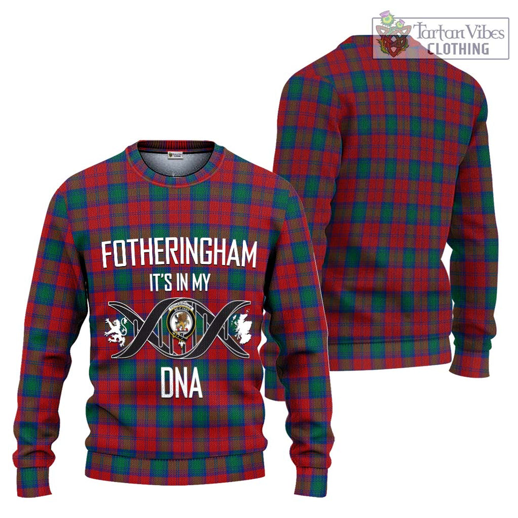 Fotheringham (Fotheringhame) Tartan Knitted Sweater with Family Crest DNA In Me Style Unisex - Tartanvibesclothing Shop